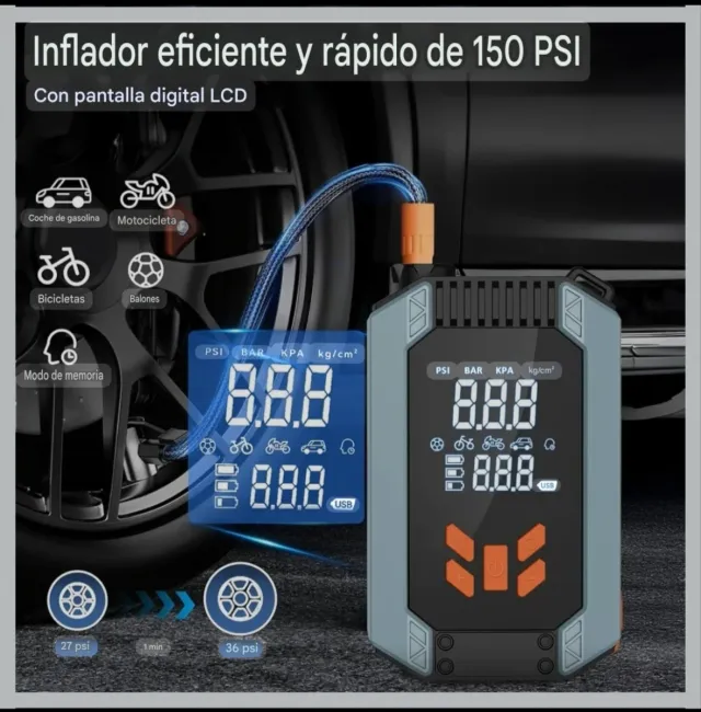 Avviatore compressore portatile multifunzione