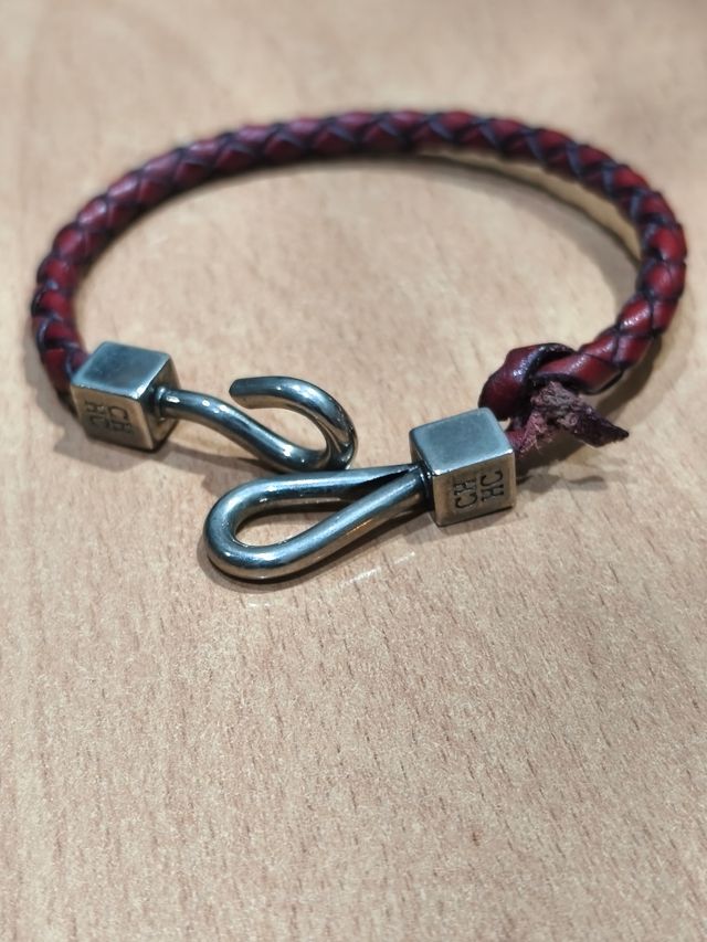 Pulsera de cuero trenzado  CAROLINA HERRERA