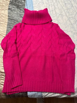 Jersey Taca Tuca cuello alto rosa talla única