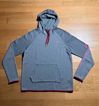 Felpa Nike grigia e rosa