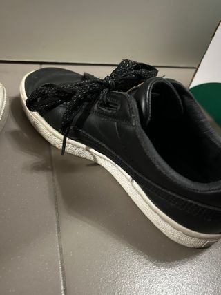 Scarpe Puma Basket nere e oro