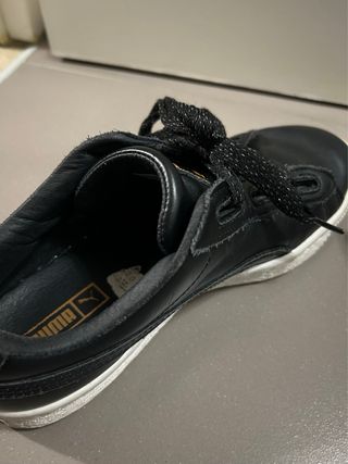 Scarpe Puma Basket nere e oro