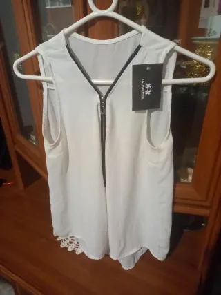 Camisa La Martina Blanca con Cremallera