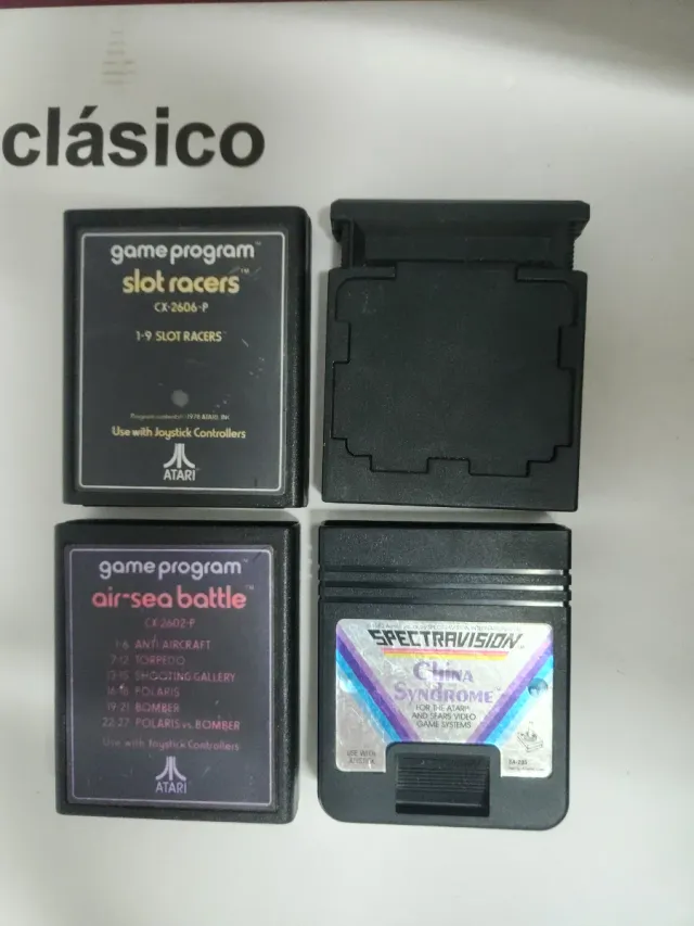 Lote 4 Cartuchos Atari y Spectravision