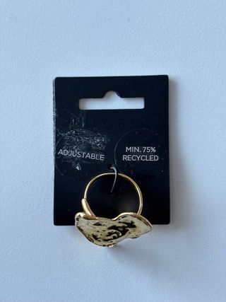 Anillo Corazón Dorado Ajustable Pilgrim