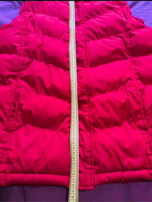 Chaleco acolchado mujer rojo