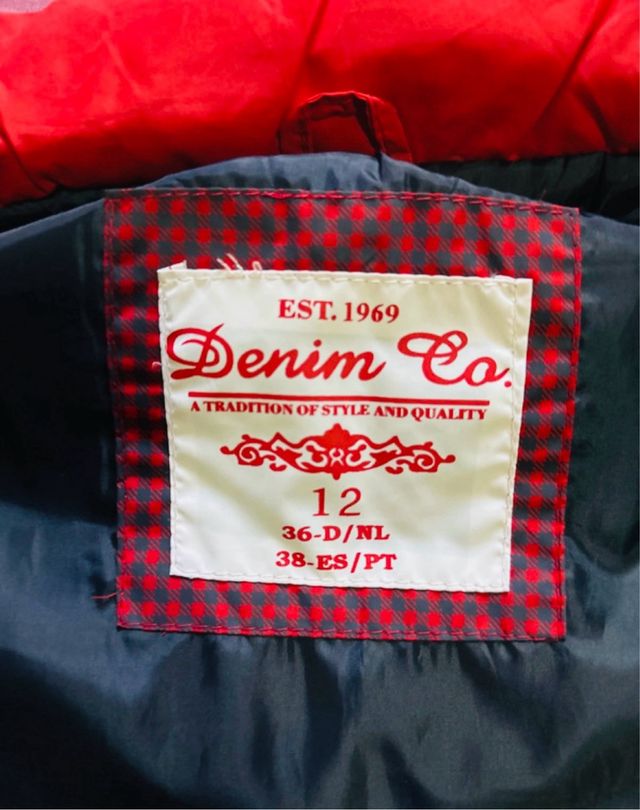 Chaleco acolchado mujer rojo