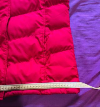 Chaleco acolchado mujer rojo