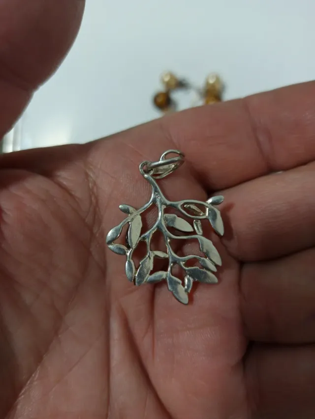 Set di Gioielli in Argento 925 e Ambra