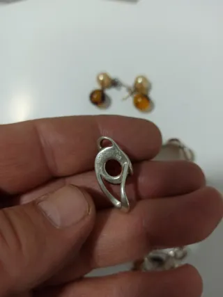 Conjunto de Joyas Plata 925  y Ámbar