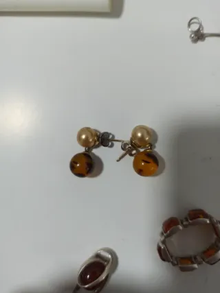 Conjunto de Joyas Plata 925  y Ámbar