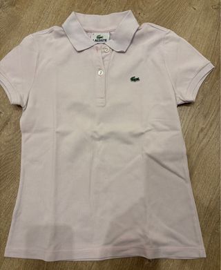 Polo rosa Lacoste niño