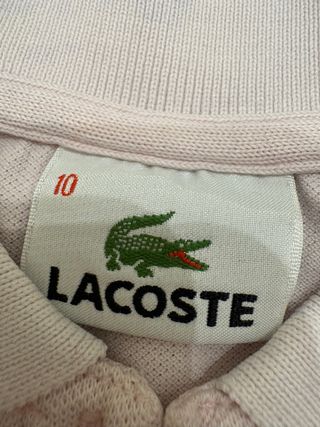Polo rosa Lacoste niño