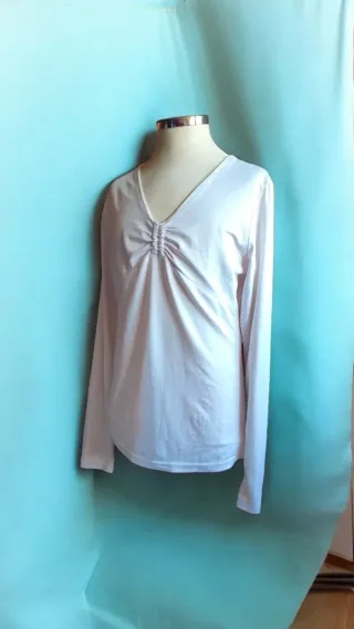 Blusa manga larga blanca