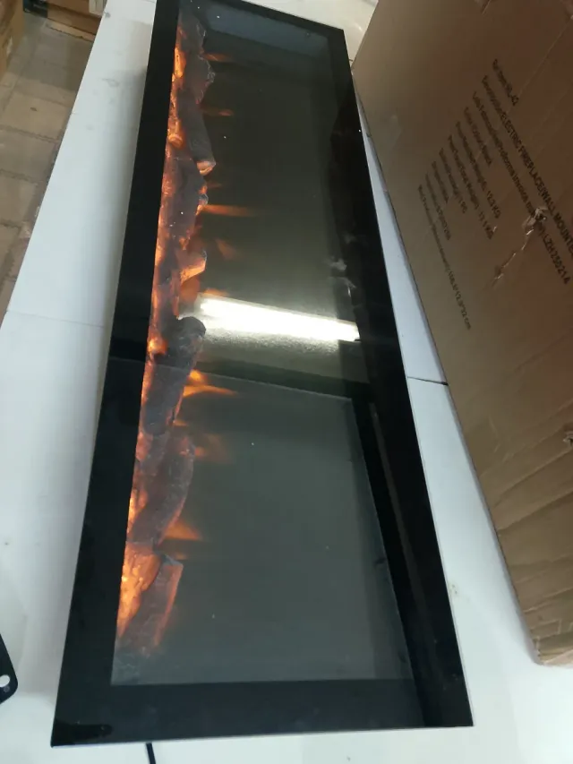 Camino Elettrico Incassato Nero