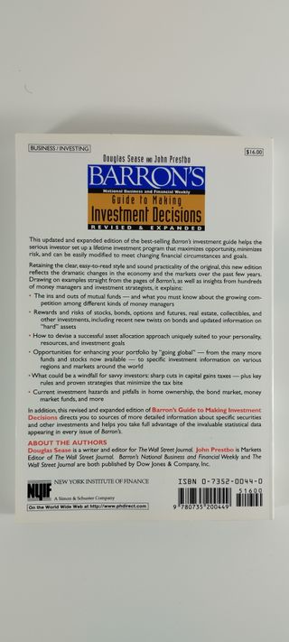 Barron's Guide to Making Investment Decisions: ...