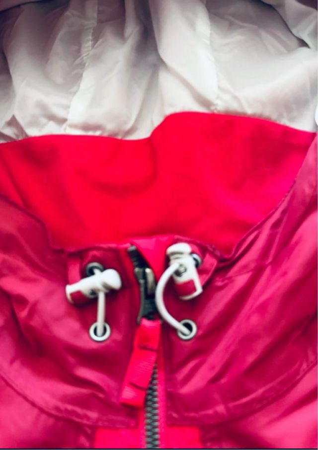 Chaqueta impermeable mujer Quechua roja