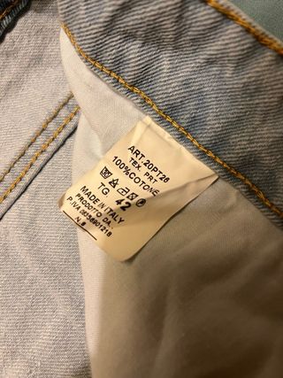 Jeans unisex taglia 42 con stampa