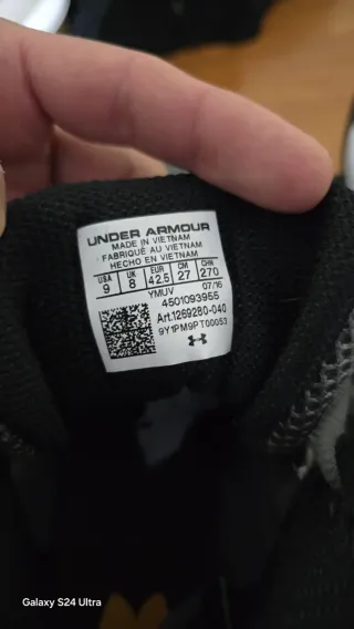 Zapatillas Under Armour Gris y Naranja