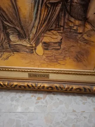 Cuadro La Virgen y Santa Ana de Da Vinci