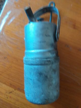 Lampara de carburo antigua