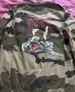 Chaqueta militar camuflaje mujer