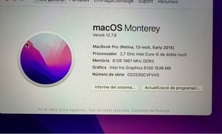 MacBook Pro 2015 128GB + Regalo NO NEGOCIABLE
