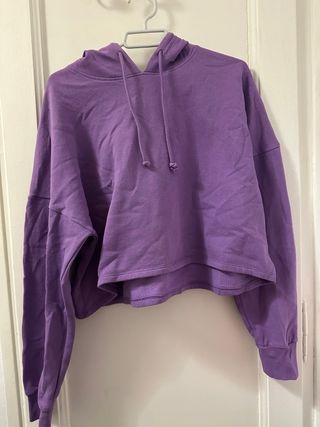 Sudadera Morada Corta