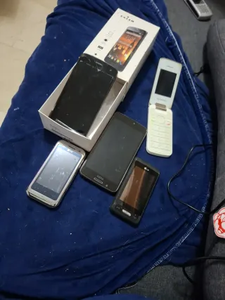 Lote 5 Móviles Alcatel, Kazam, LG