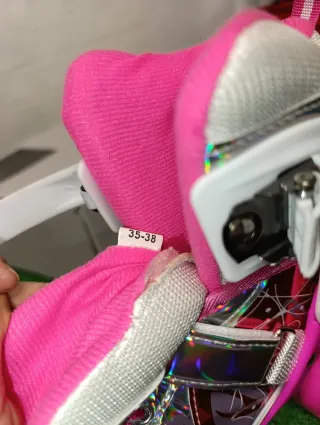 Patines infantiles rosas con luces