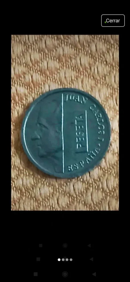 Lote 5 monedas 1 pta Juan Carlos I -1989