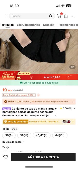 Conjunto Top Beige y Shorts Negros