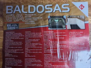 Baldosas Eva Madera 62x62 Cm (8 Unidades)