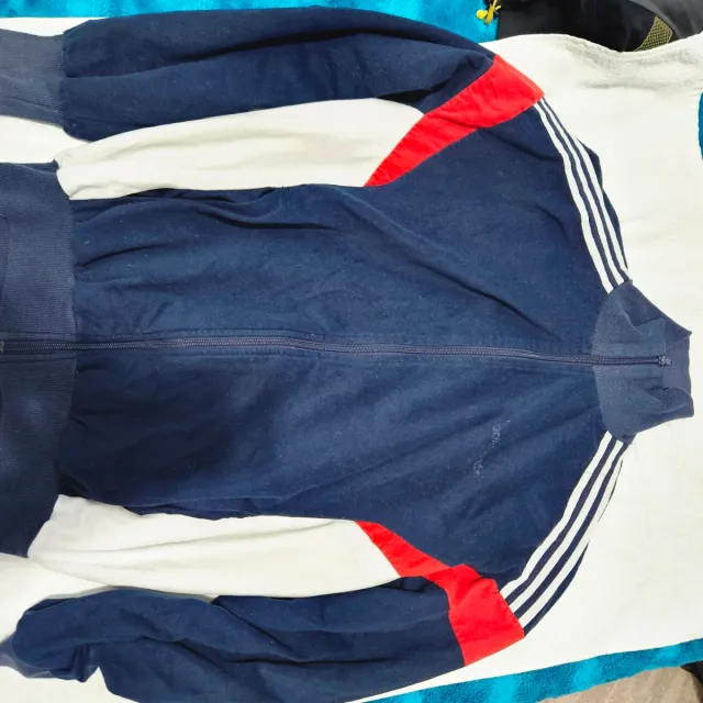 Chaqueta Adidas Vintage Azul y Roja