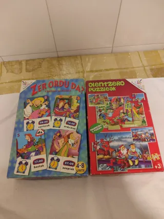 2 Puzzles Infantiles en Euskera:Olentzero y Horas