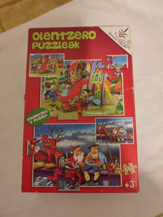 2 Puzzles Infantiles en Euskera:Olentzero y Horas