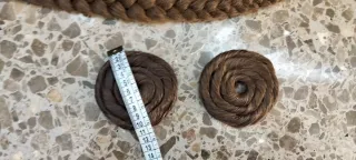 Pelo castaño claro 7 mallas y rodetes