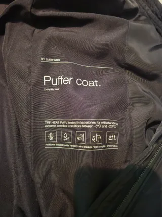 Abrigo Zara Negro Mujer Poco Uso