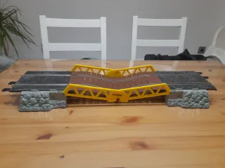 Puente Scalextric cambio de rasante