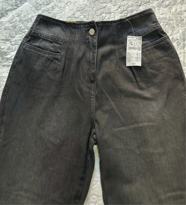 Vaqueros mujer negros