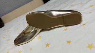 Bailarinas doradas con tira