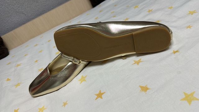 Bailarinas doradas con tira