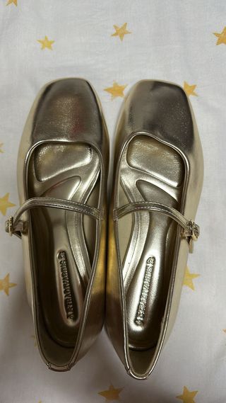 Bailarinas doradas con tira