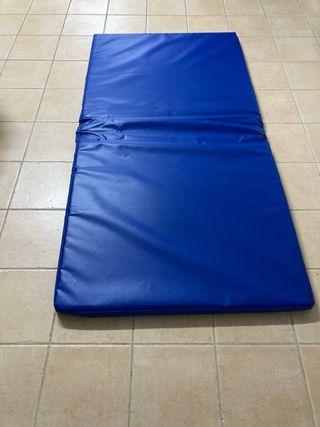 Colchoneta azul de 100 x 200 cm