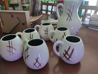 Juego Cerámica Vintage Sangría