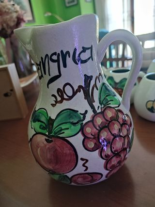 Juego Cerámica Vintage Sangría