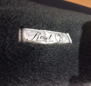 Abrigo largo negro con forro de pelo