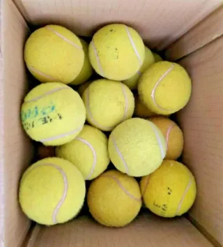 Palline da tennis usate