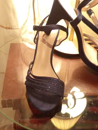 Sandalias de vestir azul noche