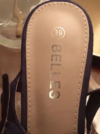 Sandalias de vestir azul noche